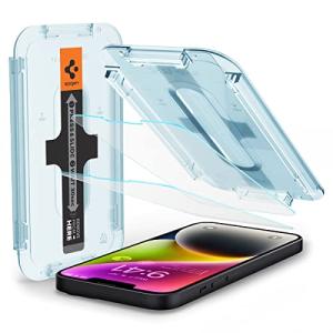 Spigen EZ Fit ガラスフィルム iPhone 14、iPhone 13、iPhone