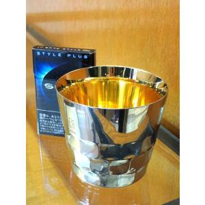 燕三条から産地直送の純金内面ステンレス製コップGSMポーチ付タンブラー国産