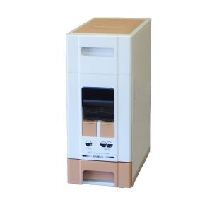 幅19cm 10kg用 コンパクト 米びつ ツ...の詳細画像1
