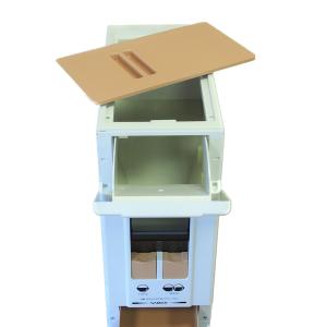 幅19cm 10kg用 コンパクト 米びつ ツ...の詳細画像5