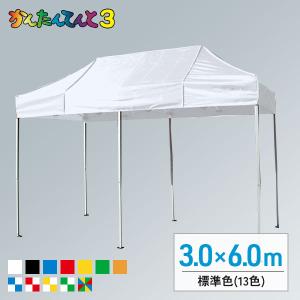 かんたんテント3 アルミフレーム(3.0m×6.0m)(標準色)