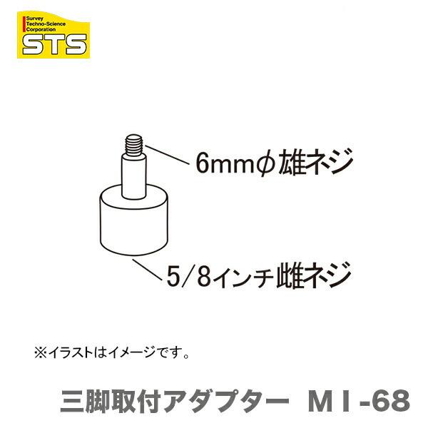 〈STS〉マーキングレーザー（レーザー式ケ引装置）　三脚取付アダプター　ＭＩ-68