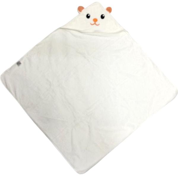 幼児用 アニマル フード付き バスタオル クマさん 80×80cm 柔らかい 安心 優しい 赤ちゃん...