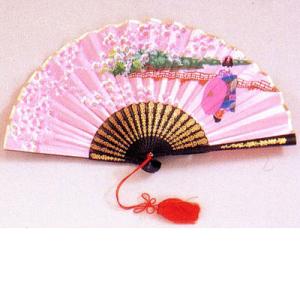 絹サテン扇子・舞妓　メール便 送料無料
