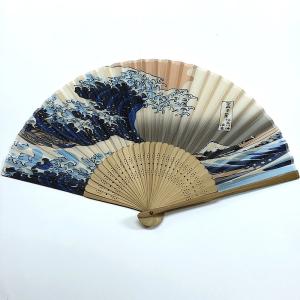 開運　扇子　波裏　（プラケース入り）メール便 送料無料