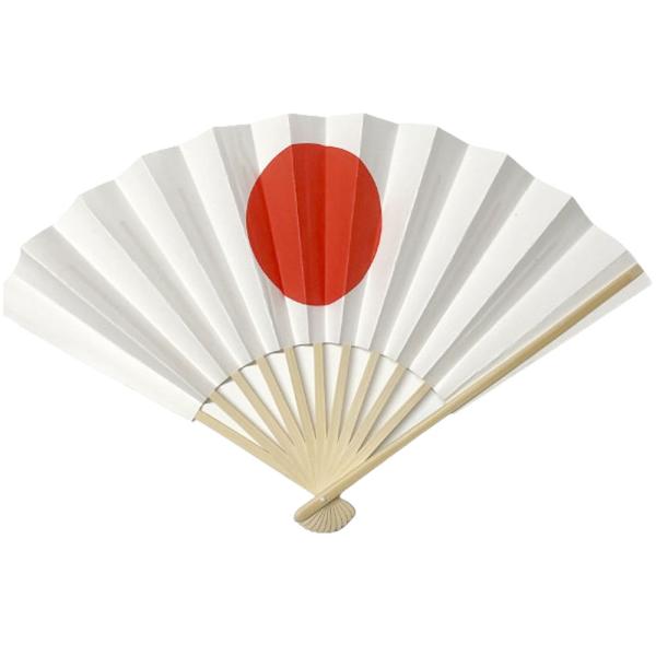 日の丸 扇子 ケース入り 日の丸 国旗 踊り扇子 応援グッズ 外国へのお土産 ホームステイのおみやげ...