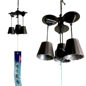 風鈴 三重奏 南部鉄器の風鈴 ふうりん 鉄風鈴 wind bell｜japan