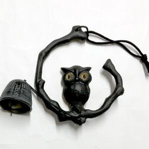 南部鉄器の風鈴 みみずく(ミミズク) 風鈴の詳細画像1