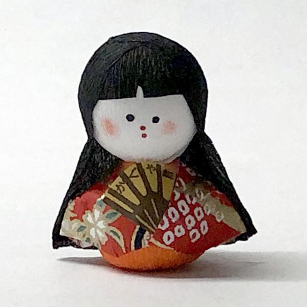 日本のおみやげ民芸玩具起き上がりこぼし人形 かぐや姫 メール便 送料無料