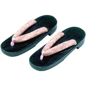 お洒落な レディース 桐下駄 ＬLサイズ 26cm 桜 ピンク 大きいサイズの下駄 女下駄 浴衣 着...