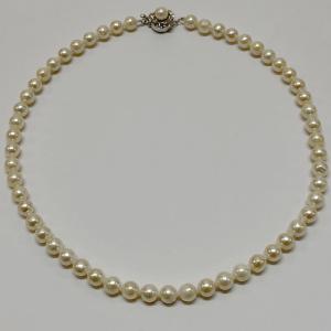 アコヤ本真珠ネックレス p2560n 6.0〜6.5mm パールネックレス : 日本の