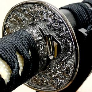 侍 刀 黒石目 大刀 新デザイン 美術刀剣 模...の詳細画像3