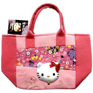 キティ トートバッグ キティちゃん ミニバッグ 濃いピンク マチ付き