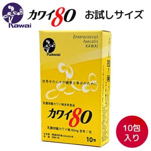 【送料190円】Kawai カワイ80 お試しサイズ 乳酸球菌 カワイ株 80mg含有/包 10包入り 河合康雄 河合乳酸球菌 Kawai80｜Japanallヤフー店