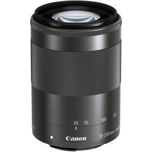 Canon キヤノン ミラーレス 望遠ズームレンズ EF-M55-200mm F4.5-6.3 IS STM ブラック 新品 （簡易箱）｜JAPAN CAMERA Yahoo!店