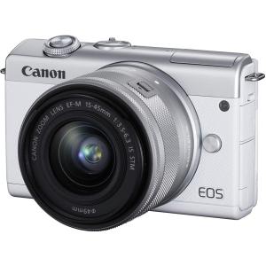 Canon キヤノン ミラーレス一眼カメラ EOS M200 EF-M15-45 IS STM レンズキット ホワイト 3700C008 新品｜japancamera