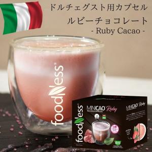 ドルチェグスト カプセル お試し 1種10杯 イタリア製 ドルチェグスト 互換 カプセル ココア チョコレートドリンク ルビーチョコレート Foodness Minicao Ruby