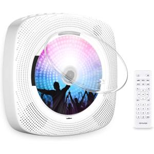 CDプレーヤー 置き＆壁掛け式 ポータブルCDプレーヤー
