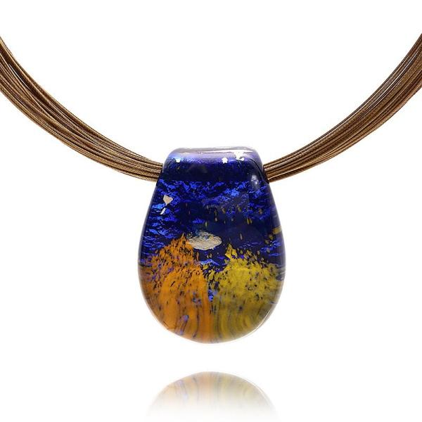 ガラスのジュエリー ゴッホ L ネックレス 手作りガラス細工 FF-Gogh-l FUSION FA...