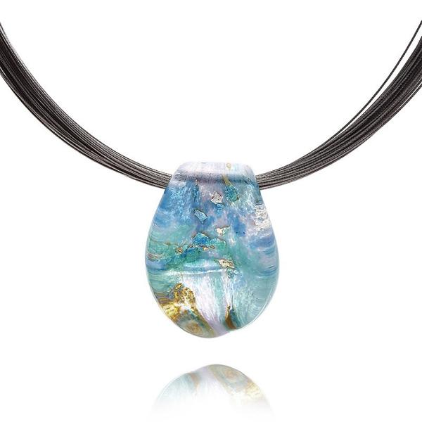 ガラスのジュエリー モネ L ネックレス 手作りガラス細工 FF-Monet-l FUSION FA...