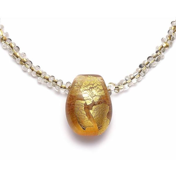 ガラスのジュエリー 野分 L ネックレス 手作りガラス細工 FF-nowake-l FUSION F...