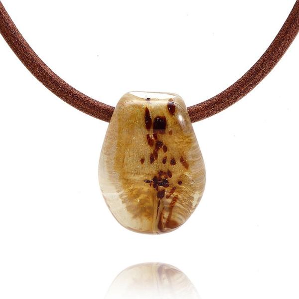 ガラスのジュエリー パンサー L ネックレス 手作りガラス細工 FF-Panther-l FUSIO...