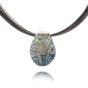 ガラスのジュエリー パンサー L ネックレス 手作りガラス細工 ギフト