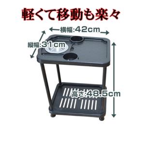麻雀 サイドテーブル 2台セット ドリンクホル...の詳細画像1