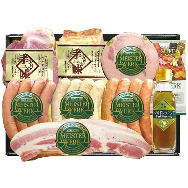 お歳暮 御歳暮 2025 ハム ギフト マイスター上田 ウィンナー ソーセージ ロースハム セット ...