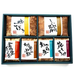 お歳暮 2022 内祝い お返し 惣菜 つくだ煮 佃煮 ギフト 詰め合わせ 6種 セット おつまみ 昆布 椎茸 ちりめん 山椒 ブンセン ハリ-30