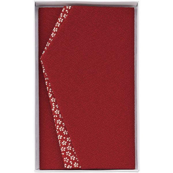 仏具 ギフト ふくさ 袱紗 金封ふくさ ちりめん 小花エステル エンジ 冠婚葬祭 慶事 ご祝儀袋 結...