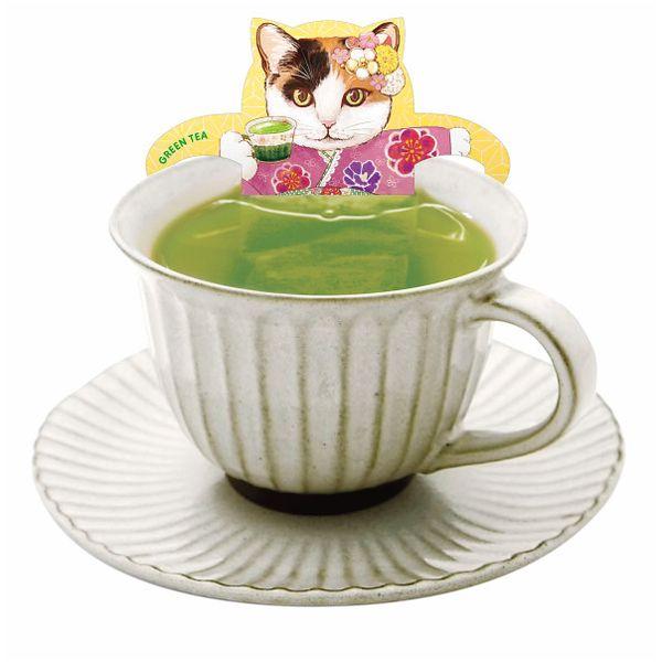 内祝い お返し 紅茶 プチギフト フックティー ジャパンキャットカフェ 煎茶 3ティーバッグ セット...