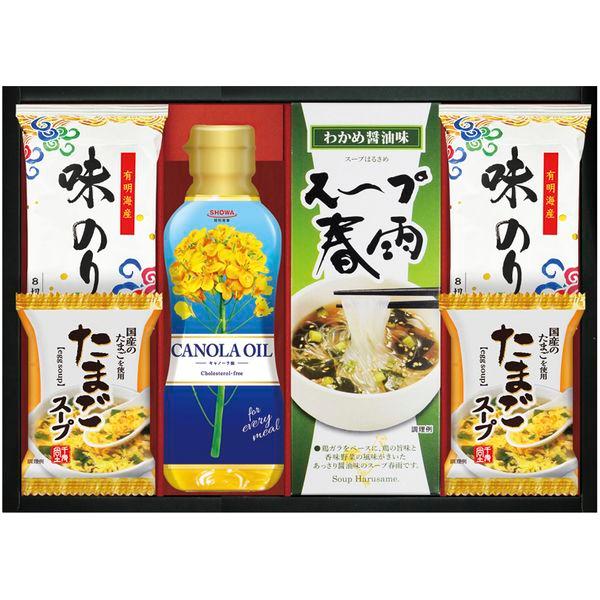調味料 母の日 ギフト SHOWA 昭和産業 キャノーラ油 なたね油 食用油 味付け海苔 味海苔 た...