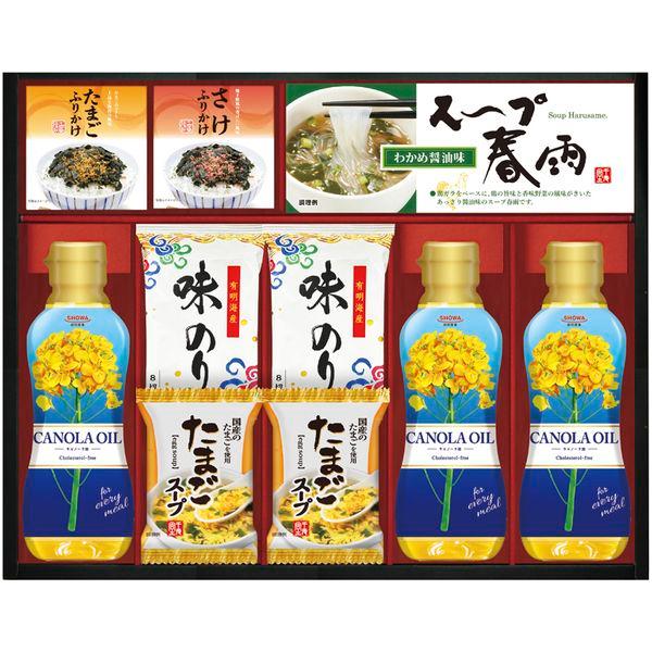 調味料 母の日 ギフト SHOWA 昭和産業 キャノーラ油 なたね油 食用油 味付け海苔 味海苔 た...