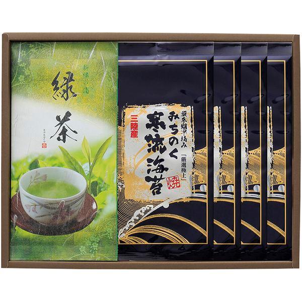 お歳暮 2025 内祝い お返し 海苔 ギフト 三陸産海苔 焼のり みちのく寒流のり 鹿児島茶 みの...