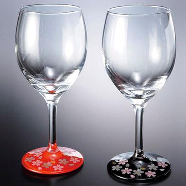 お歳暮 御歳暮 2025 内祝い お返し 食器 ギフト ぬりもんde Verre 蒔絵 桜 ワイング...