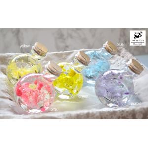 ハーバリウム ピュアローズ (ネコ瓶100ml...の詳細画像1