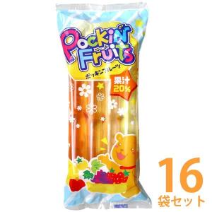 マルゴ食品  ポッキンフルーツ 果汁20％ 8本入×16袋セット