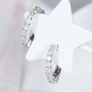 K18WG 0.8ct サファイヤピアス ダイヤ 0.08ct 18金 ホワイトゴールド 