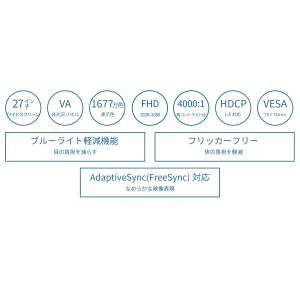 JAPANNEXT 27インチ VAパネル搭載...の詳細画像3