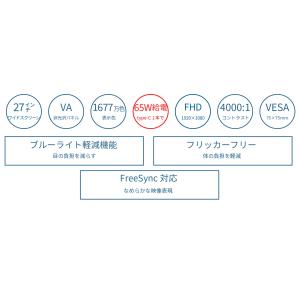 JAPANNEXT 27インチ VAパネル搭載...の詳細画像3