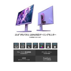【パープルモデル】JAPANNEXT 23.8...の詳細画像2