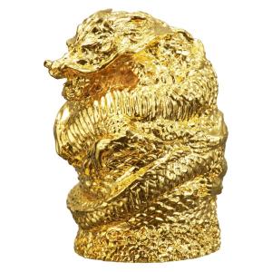 高野山伝燈大阿闍梨・菅澤照真師開眼入魂「龍神」純銀製２４金鍍金