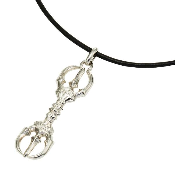 埒孝美作　三鈷杵ペンダント　純銀製