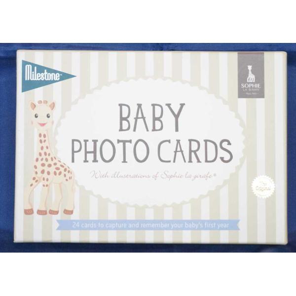 マイルストーン MILESTONE ベビーフォトカード（キリンのソフィー）