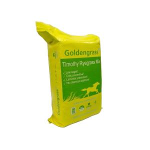 [約15cmカット]Goldengrass チモシーライグラスミックス(20kg) [競走馬、競技馬用発酵飼糧(ヘイレージ)]