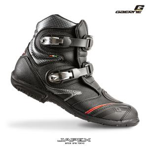 ガエルネ GAERNE バイクブーツ ツーリング用 イタリア製 タフギアフラット / TOUGH GEAR FLAT ブラック｜ジャペックス Yahoo!店