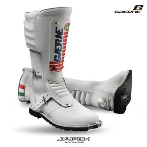 【正規総代理店】ガエルネ GMX MACH80 ジーエムエックス マッハ80 ホワイト / GAERNE オフロードブーツ VMX ビンテージ モトクロス オフツーリング用 イタリア製｜japex