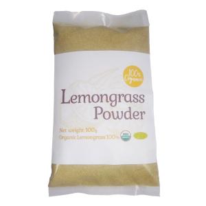 100%オーガニック　レモングラスパウダー　無農薬栽培　サロン専売品　欧米オーガニック規格　アーユルヴェーダ　Lemongrass powder