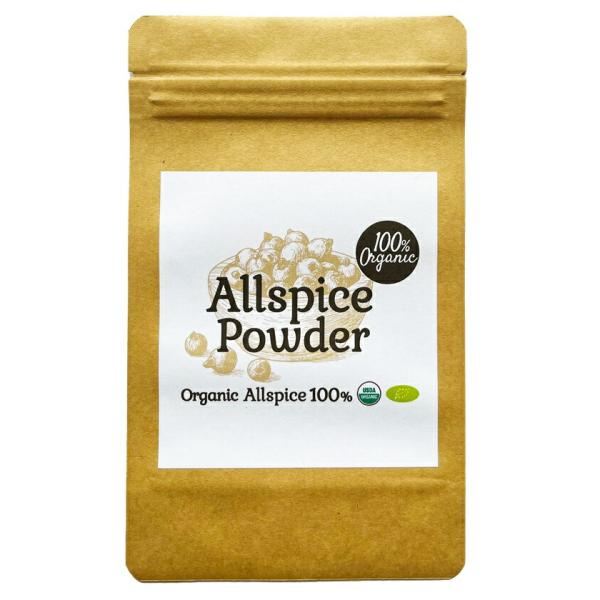 100%オーガニック オールスパイス パウダー 50g Allspice Powder 百味胡椒 ジ...